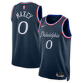 Tyrese Maxey Philadelphia 76ers Unisex 2025/26 Jersey - Navy - City Edition