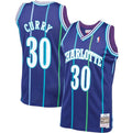 Dell Curry Charlotte Hornets 1994/95 Hardwood Classics Jersey - Purple