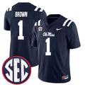 AJ Brown Ole Miss Rebels Jersey - Navy