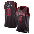 Coby White Chicago Bulls Unisex Swingman Jersey - Statement Edition - Black