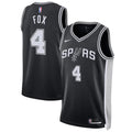 De'Aaron Fox San Antonio Spurs Unisex Player Jersey - Icon Edition - Black