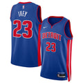 Jaden Ivey Detroit Pistons Unisex 2022 NBA Draft First Round Pick Swingman Jersey - Icon Edition - Blue